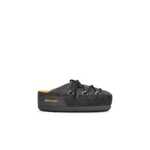 Moonboot 'Evx' Grey Wool Blend Knit Mules Women